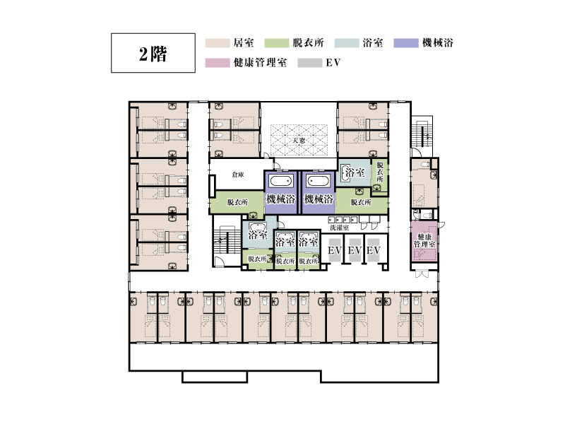 ドクターサンゴ天王寺2階間取り図