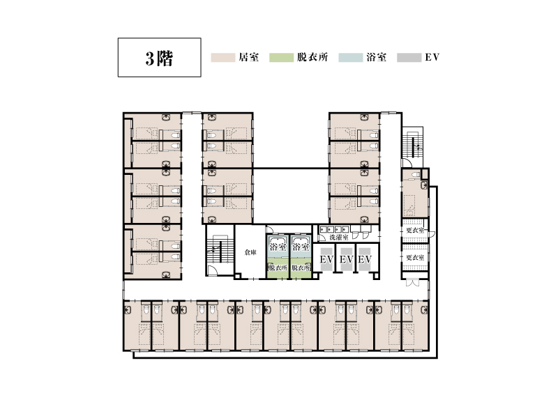 ドクターサンゴ天王寺3階間取り図
